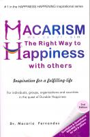 MACARISM - The Right Way to HAPPINESS with Others
